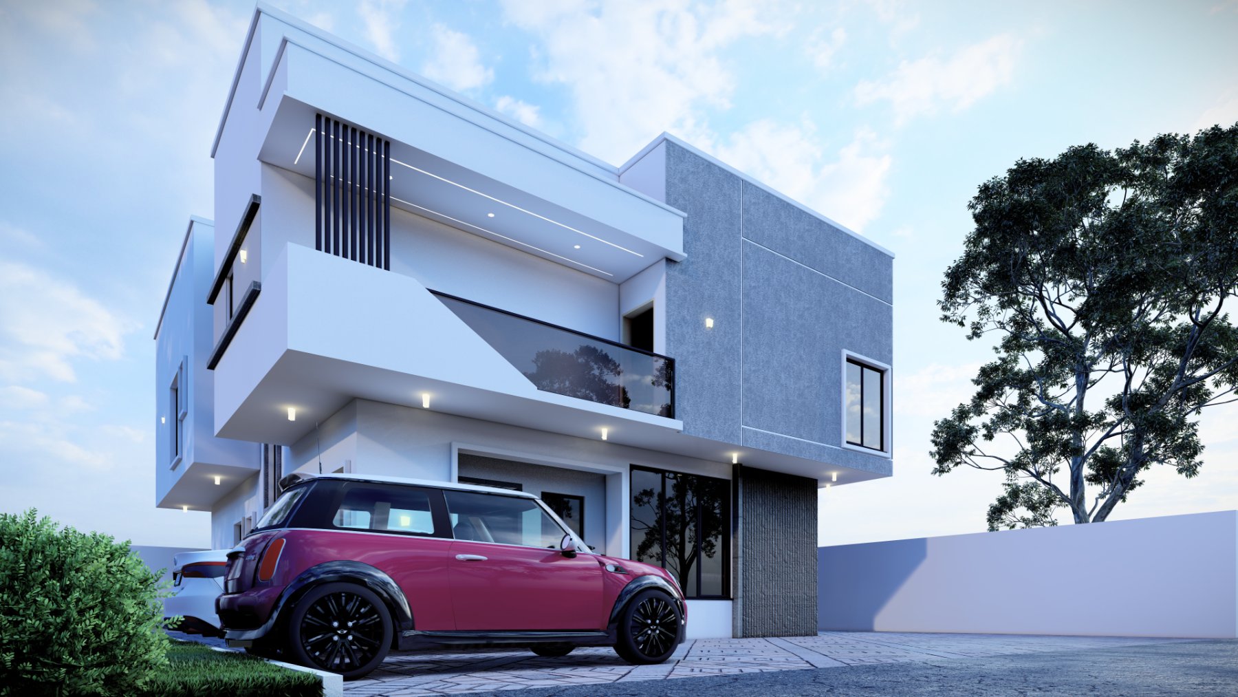4-bedroom full-detached duplex render